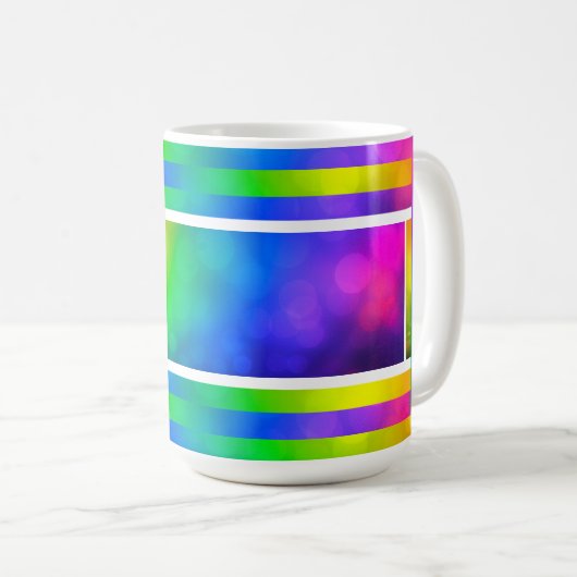 Vibrant Rainbow Mug Koffiemok (Voorkant rechts)