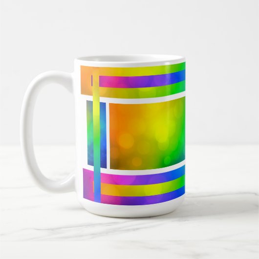 Vibrant Rainbow Mug Koffiemok (Links)