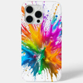 Vibrant Rainbow Paint Splatter Explosion Case-Mate iPhone Case (Achterkant)