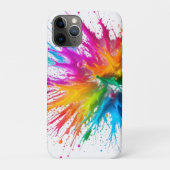 Vibrant Rainbow Paint Splatter Explosion Case-Mate iPhone Case (Achterkant)