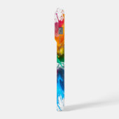 Vibrant Rainbow Paint Splatter Explosion iPhone Hoesje (Linkerkant)