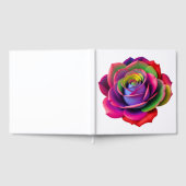 Vibrant Rainbow Roos Art Gastenboek (Volledig)