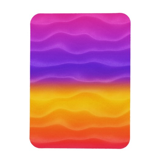 Vibrant Rainbow Sand Dunes Magneet (Verticaal)