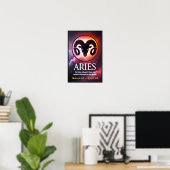 Vibrant Ram Zodiac Sign Poster (Thuiskantoor)