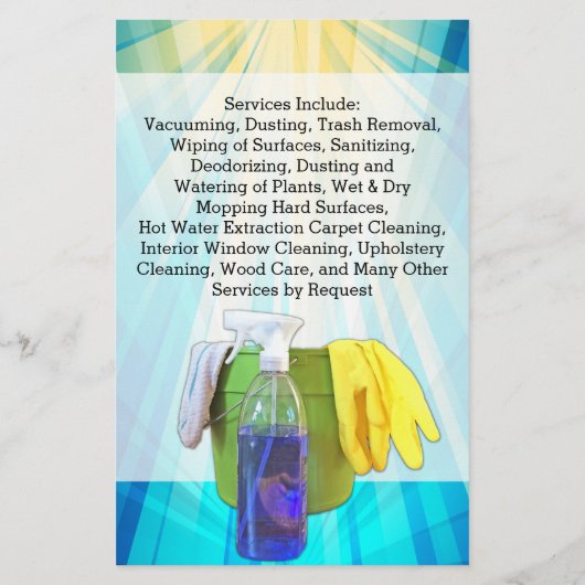 Vibrant Ray Business Kantoor Cleaning Service Flye Flyer (Achterkant)