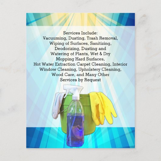 Vibrant Ray Business Kantoor Cleaning Service Flye Flyer (Achterkant)