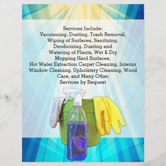 Vibrant Ray Business Kantoor Cleaning Service Flye Flyer (Achterkant)