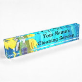 Vibrant Rays Custom Cleaning Service Business Naambordje