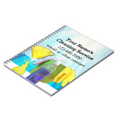Vibrant Rays Custom Cleaning Service Business Notitieboek (Linkerzijde)