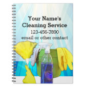 Vibrant Rays Custom Cleaning Service Business Notitieboek (Voorkant)