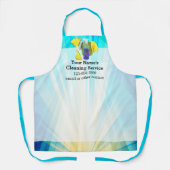 Vibrant Rays Custom Cleaning Service Business Schort (Voorkant)