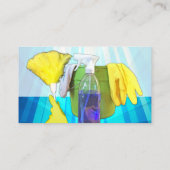Vibrant Rays Custom Cleaning Service Business Visitekaartje (Achterkant)