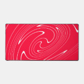 Vibrant Red Abstract Swirl Bureaumat (Voorkant)