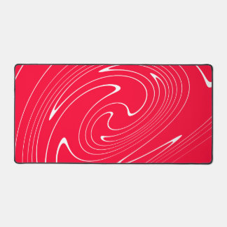 Vibrant Red Abstract Swirl Bureaumat