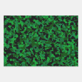 Vibrant Red Blue Green Camo Wrapping Paper Sheets (Voorkant 3)