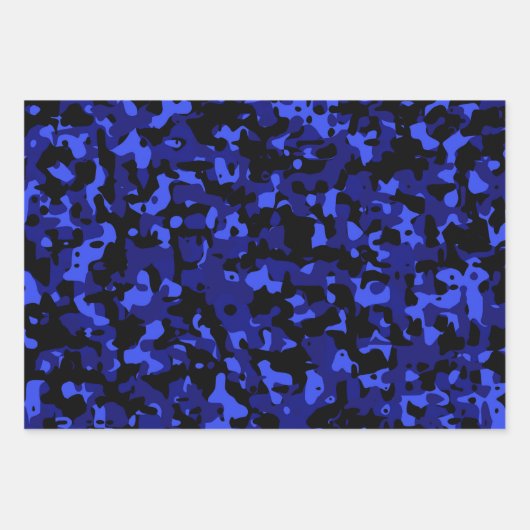 Vibrant Red Blue Green Camo Wrapping Paper Sheets (Voorkant 2)