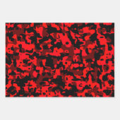 Vibrant Red Blue Green Camo Wrapping Paper Sheets (Voorkant)