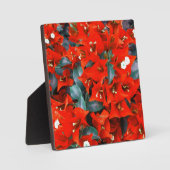 Vibrant Red Bougainvillea Flowers Fotoplaat (Voorkant)