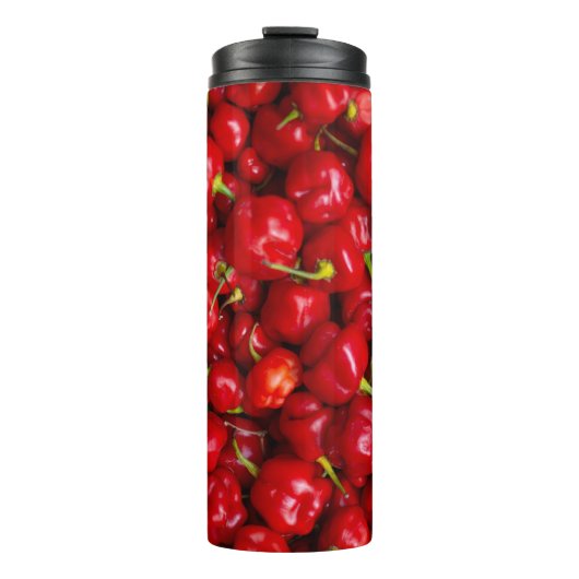 Vibrant Red Chili Pepper Harvest Thermosbeker (Voorkant)