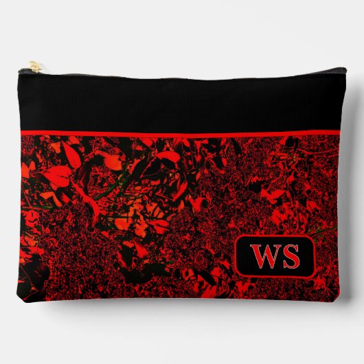 Vibrant Red Cosmetic Pouch Etui (Voorkant)