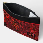 Vibrant Red Cosmetic Pouch Etui (Open)