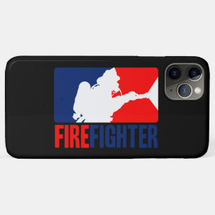 Vibrant Red en Blue van de brandweerman iPhone 11 Pro Max Hoesje