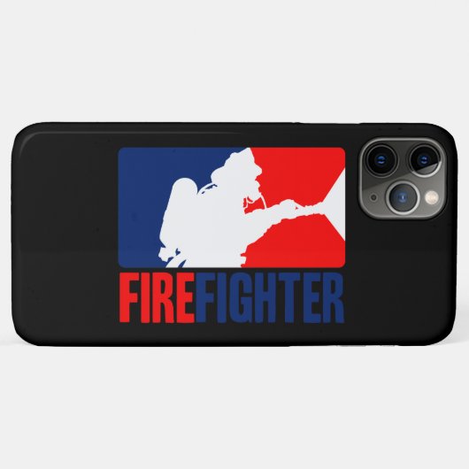 Vibrant Red en Blue van de brandweerman Case-Mate iPhone Case (Achterkant (horizontaal))