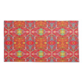 Vibrant red fishing nets L-size pattern Kussensloop (Achterkant)