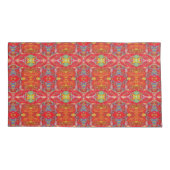 Vibrant red fishing nets M-size pattern Kussensloop (Achterkant)