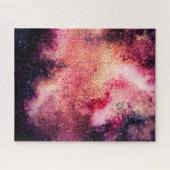 Vibrant Red Galaxy Space Puzzle Legpuzzel (Horizontaal)
