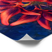 Vibrant Red Lilies Poster (Hoek)