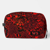 Vibrant Red Monogram Toiletry Bag Toilettasje (Voorkant)