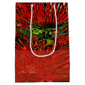 Vibrant Red Oranje Firebush Medium Cadeauzakje (Achterkant)