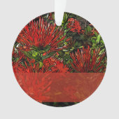 Vibrant Red Oranje Firebush Ornament (voorkant)