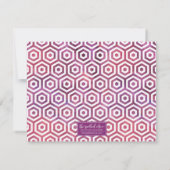 Vibrant Red Pink Waterverf Flowers Notitiekaartje (Achterkant)