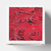 Vibrant Red Roses Bedankdoosjes (Bovenkant)