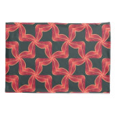 Vibrant Red Swirl Pattern Dekbedovertrek Hoesje Kussensloop (Achterkant)
