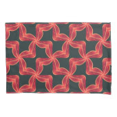 Vibrant Red Swirl Pattern Dekbedovertrek Hoesje Kussensloop (Voorkant)