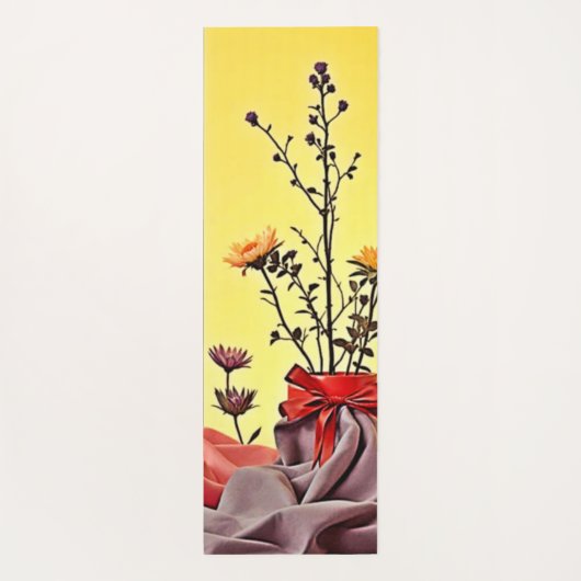 Vibrant Red Yellow Arrangement Design Yogamat (Achterkant)