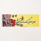 Vibrant Red Yellow Arrangement Design Yogamat (Voorkant (horizontaal))