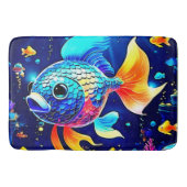 Vibrant Reef Fish Design Badmat (Voorkant)