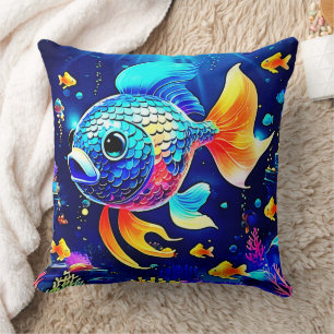 Vibrant Reef Fish Design Kussen