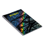 Vibrant regenboog | Lente bomen Notitieboek (Rechterzijde)