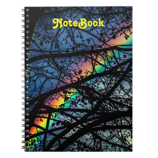 Vibrant regenboog | Lente bomen Notitieboek (Voorkant)