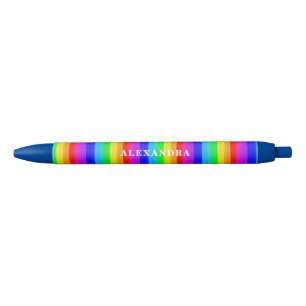 Vibrant regenboogkleurige pen