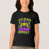 Vibrant Retro 80s Style Gamer T-Shirt (Voorkant)