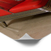 Vibrant Retro Diner Booth - Jukebox & Neon Lights Poster (Hoek)