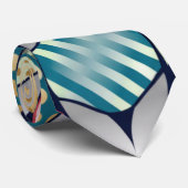 Vibrant Retro-Geometric Circle Fusion Stropdas (Opgerold)