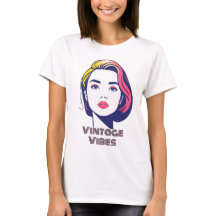 Vibrant Retro Pop Art Woman Portret