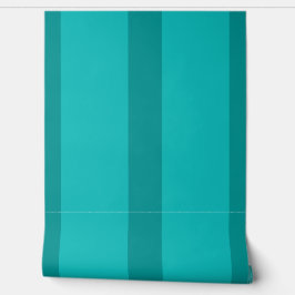 Vibrant Robin Egg Blue Shades in stripes Behang